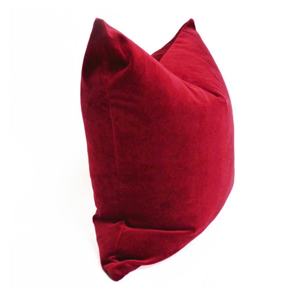 Matte Velvet Red Cushion Cover - Nordic Side - 