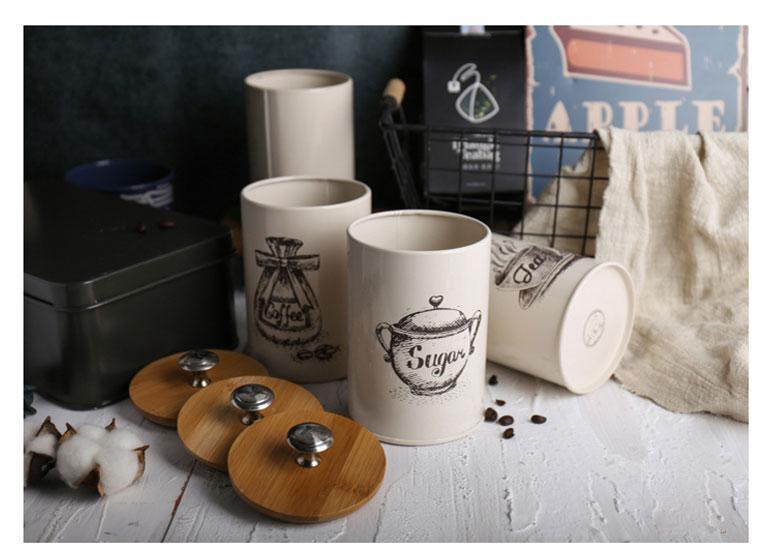 Coffee, Tea and Sugar Jars - Nordic Side - 