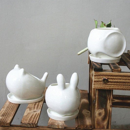 Adorable Animal Ceramic Vases - Nordic Side - 