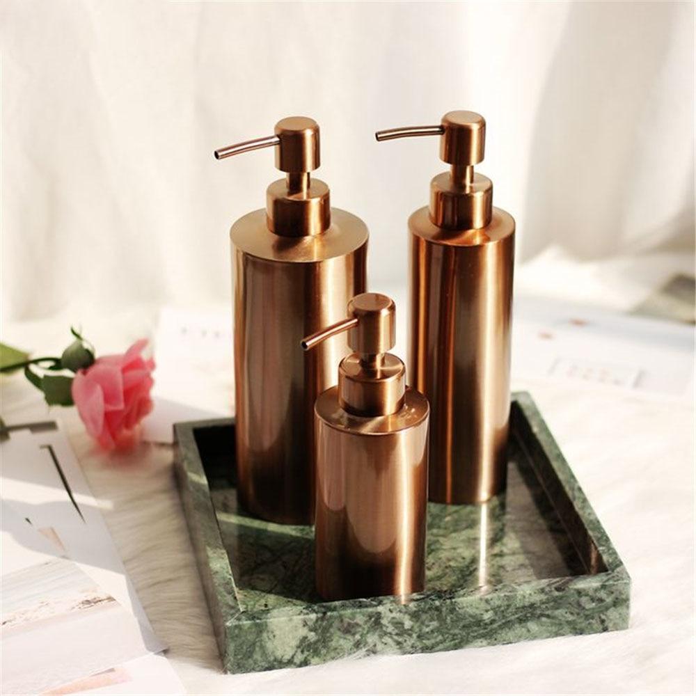 Clang - Rose Gold Toiletries Pump Bottles - Nordic Side - 01-16, bathroom-collection
