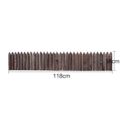 Picket - Wooden Pile Flowerbed Fence - Nordic Side - 12-02, modern-farmhouse, outdoor-decor