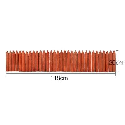 Picket - Wooden Pile Flowerbed Fence - Nordic Side - 12-02, modern-farmhouse, outdoor-decor