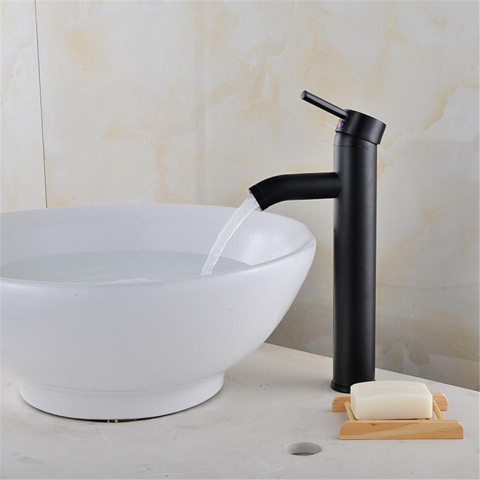 Black Matte Finish Stainless Steel Faucet - Nordic Side - 12-11, bathroom, bathroom-collection, bathroom-faucet, fab-faucets, faucet, kitchen, kitchen-faucet, modern, nordic, renovation, sink