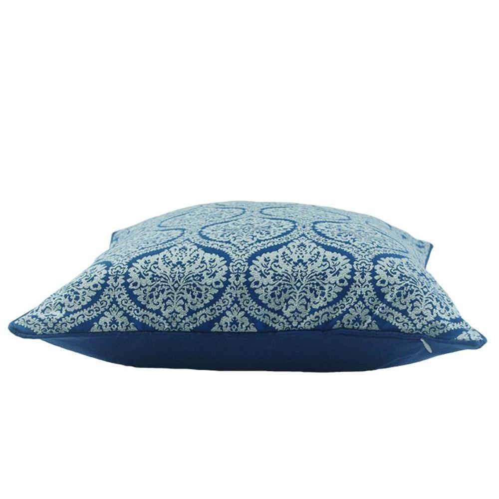 Royal Blue Damask Cushion Cover - Nordic Side - 