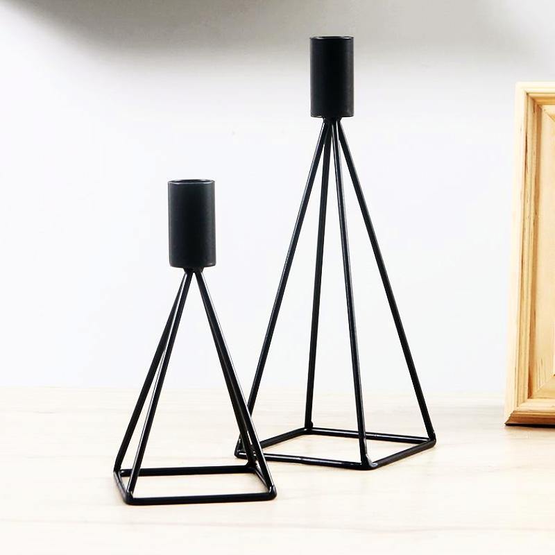 Simple Metal Retro Table Candleholder - Nordic Side - 