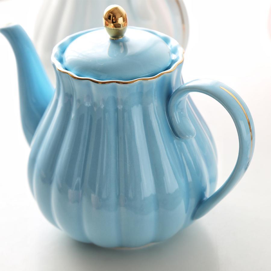 Pumpkin Ceramic Teapot - Nordic Side - 