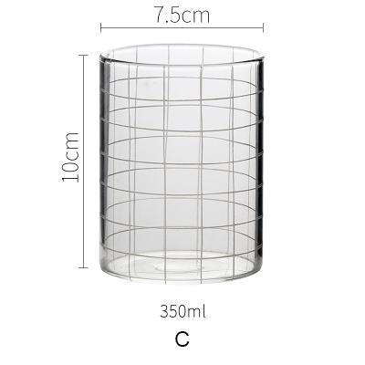 Grid Glass Cup - Nordic Side - 