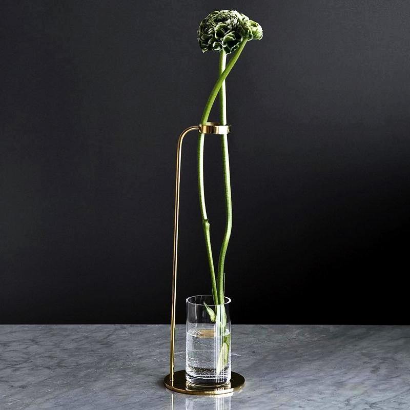 Minimal Iron Vase - Nordic Side - 