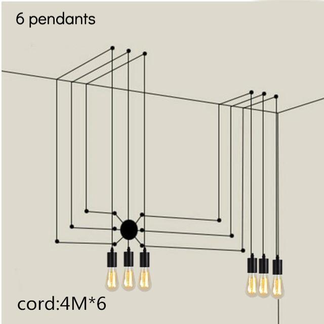 Wire Loft Black Pendant Light - Nordic Side - 