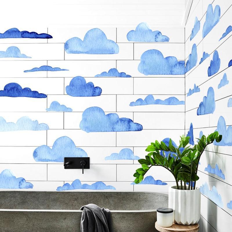 Water Clouds Wall Stickers - Nordic Side - 