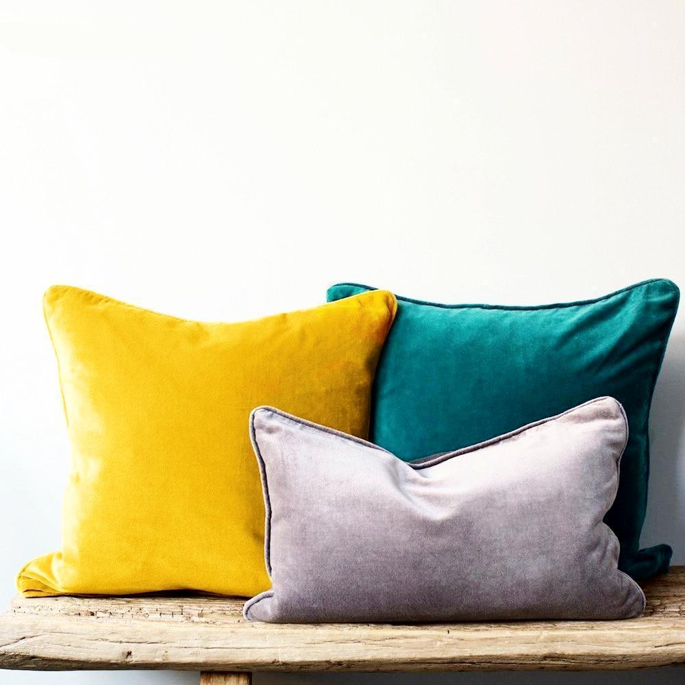 Thick Velvet Cushion Cover - Nordic Side - 
