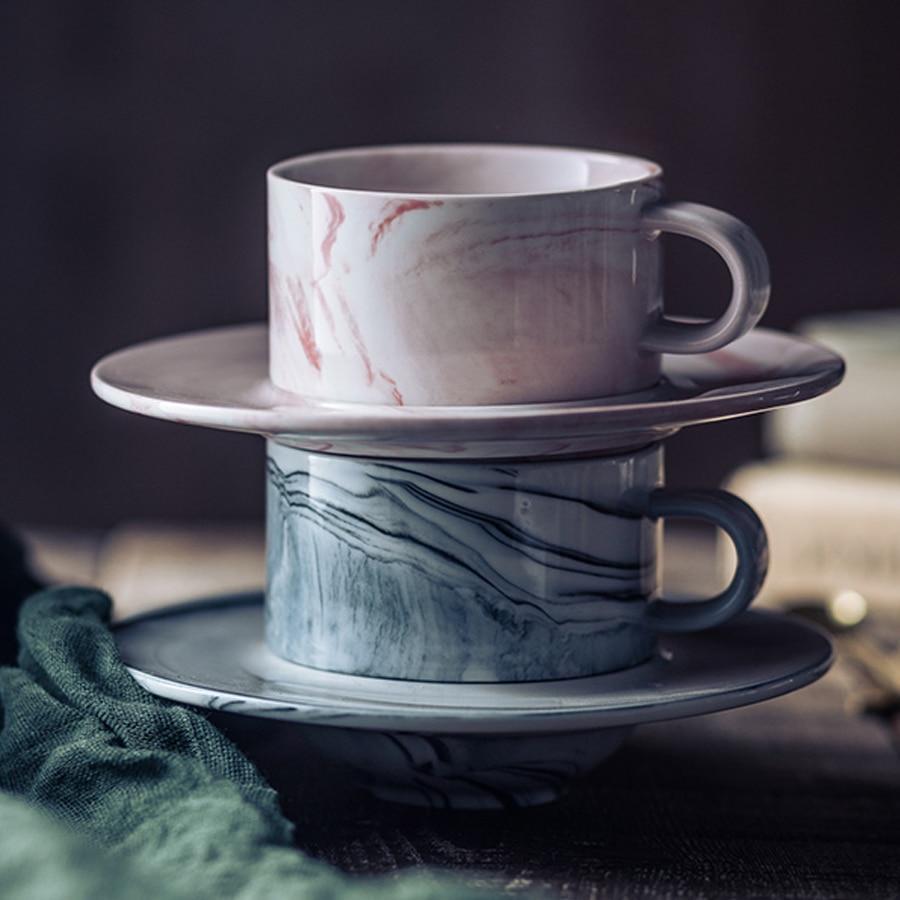 Marble Coffee Cup Set - Nordic Side - 