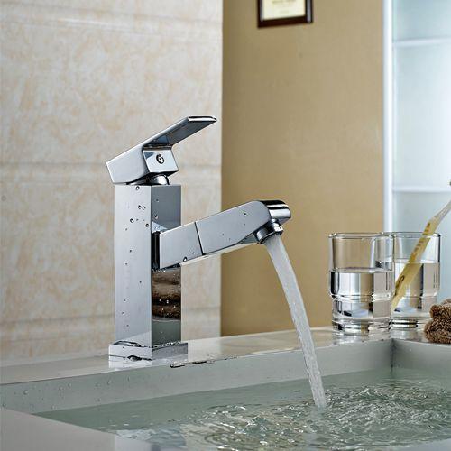 Square Crane Hose Extend Faucet - Nordic Side - 12-13, bathroom, bathroom-collection, bathroom-faucet, fab-faucets, faucet, feed-cl0-over-80-dollars, kitchen, kitchen-faucet, modern, modern-n