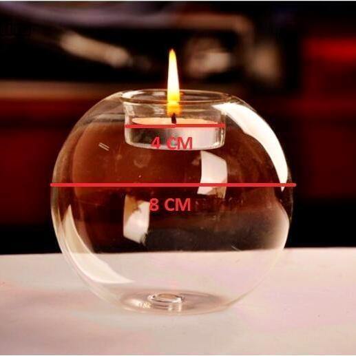 Circlular Glass Candleholder - Nordic Side - 