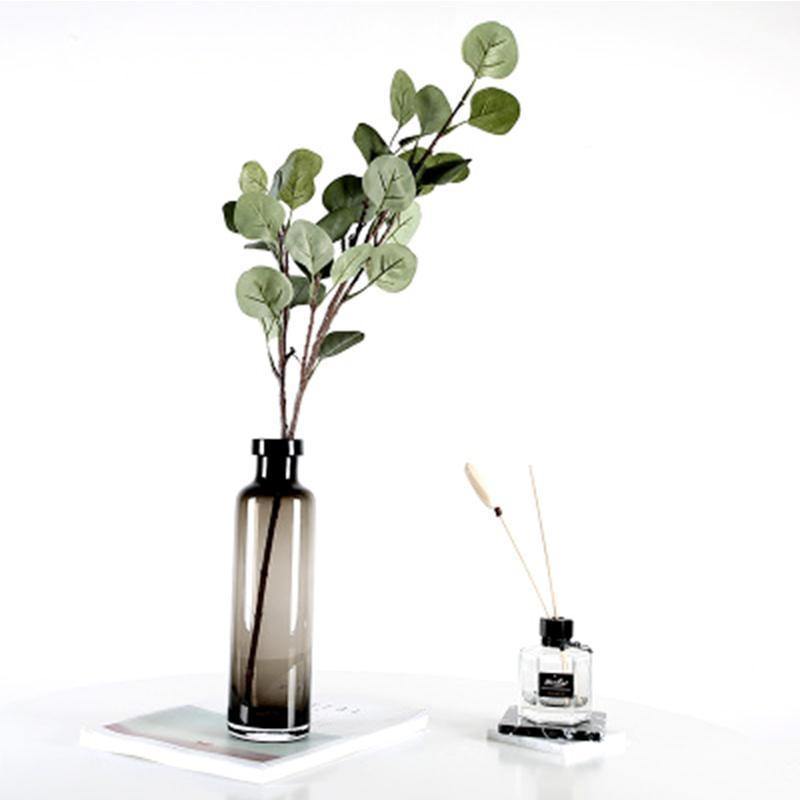 Smoky Grey Glass Vase - Nordic Side - 
