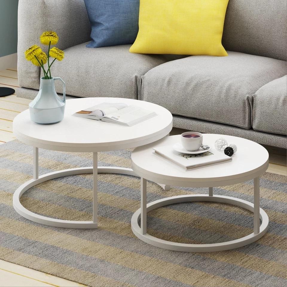 Benson - Modern Round Coffee Table Set - Nordic Side - 06-10, feed-cl0-over-80-dollars, furniture-tag