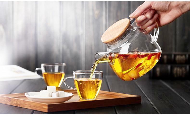 Transparent Glass Teapot - Nordic Side - 