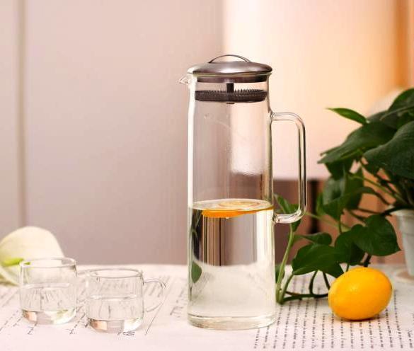 Glass Water Bottle - Nordic Side - 