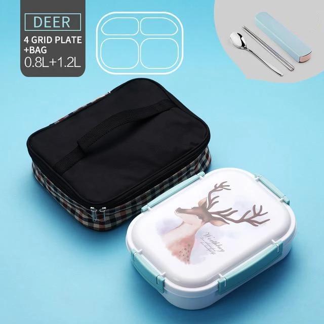 Stainless Steel Multi-Compartment Leak Proof Lunch Box - Nordic Side - 11-24