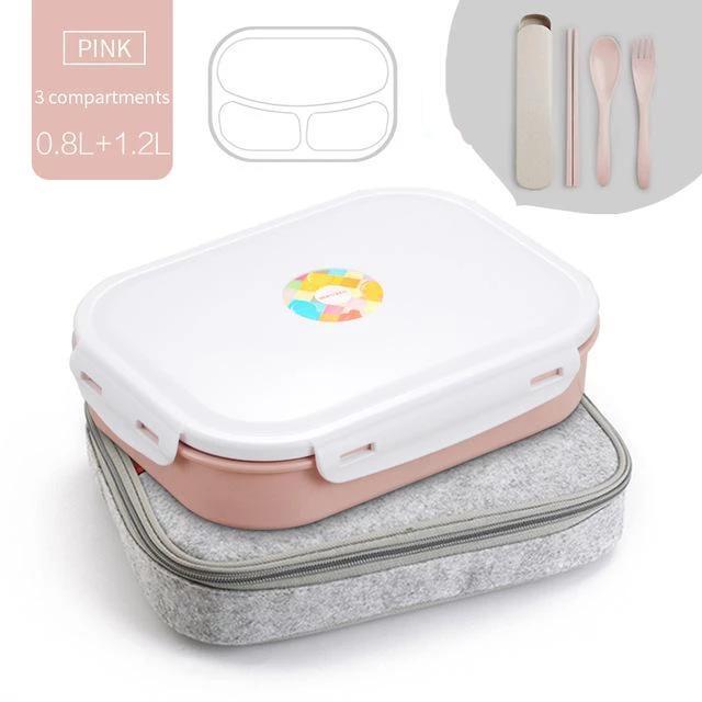 Stainless Steel Multi-Compartment Leak Proof Lunch Box - Nordic Side - 11-24