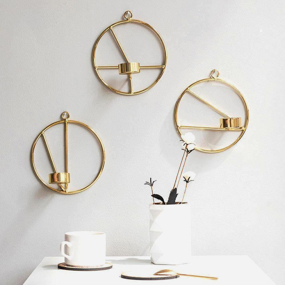 Circle and Line Wall Candleholder - Nordic Side - 