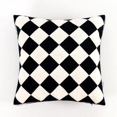 Geometric Black & White Pattern Cushions - Nordic Side - 