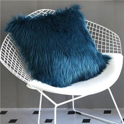 Plush Faux Fur Cushion Cover - Nordic Side - 