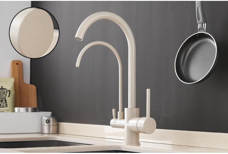 Sibella - Deck Mount Double Crane Faucet - Nordic Side - 02-05, bathroom-collection, fab-faucets, faucet, feed-cl0-over-80-dollars, kitchen, kitchen-faucet, modern, renovation