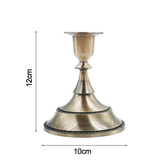 Classic Metal Short Candleholder - Nordic Side - 