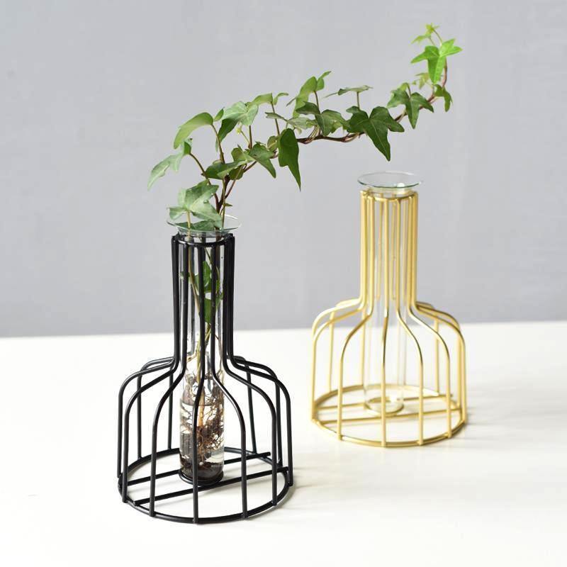 Gold Iron Art Vase - Nordic Side - 