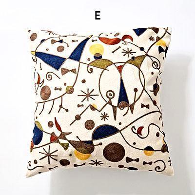 Black & White Embroidery Cushions - Nordic Side - 