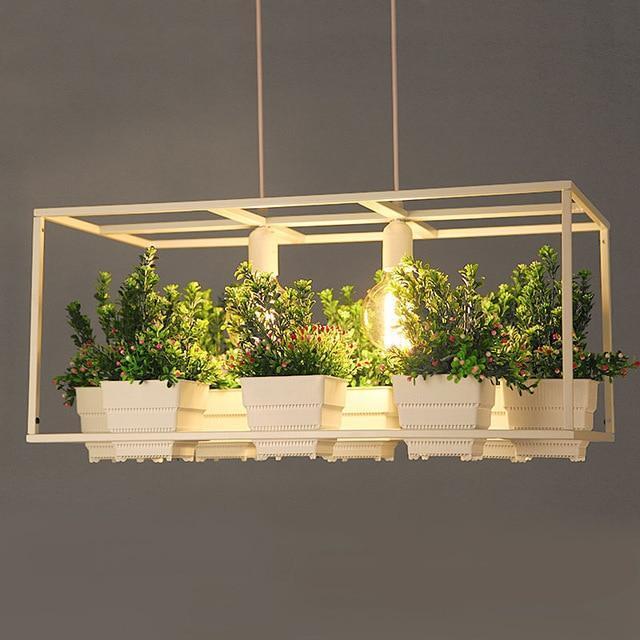 Iron Planter Chandelier - Nordic Side - 02-05, best-selling-lights, chandelier, feed-cl0-over-80-dollars, hanging-lamp, lamp, light, lighting, lighting-tag, modern-lighting, planter-lamp