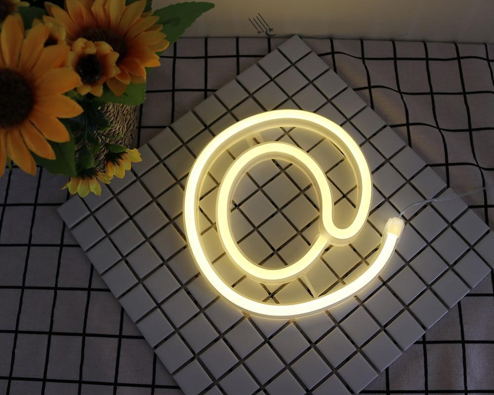 Neon Letter Standing Light - Nordic Side - 