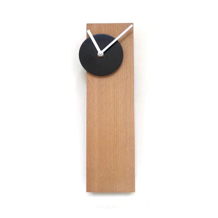 Fintan - Modern Wood Minimalist Clock - Nordic Side - 08-06, feed-cl0-over-80-dollars, modern, modern-farmhouse, modern-nordic, modern-wall-clock, nordic, wall-clock