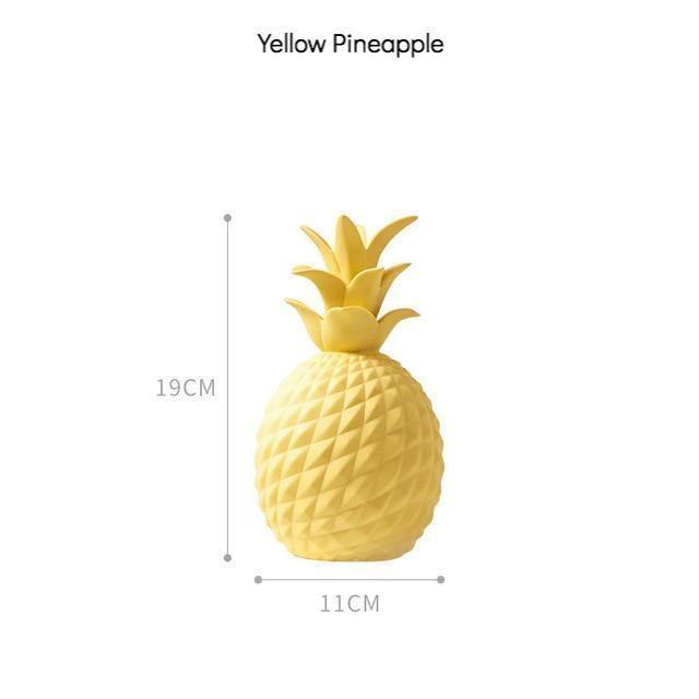 Pastel Ceramic Pineapple Model - Nordic Side - 