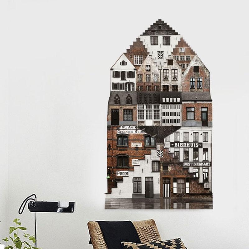 Illustration of House Wall Sticker - Nordic Side - 