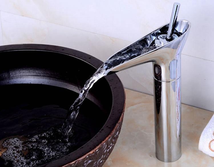 Luxury Oriental Waterfall Faucet - Nordic Side - 12-12, bathroom, bathroom-collection, bathroom-faucet, fab-faucets, faucet, feed-cl0-over-80-dollars, kitchen, kitchen-faucet, luxury, modern,