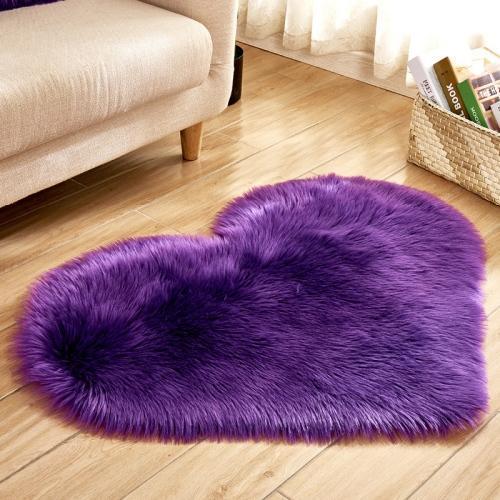 Cora - Faux Sheepskin Love Heart Rug - Nordic Side - 04-22, feed-cl0-over-80-dollars, large-rug, modern, modern-nordic, modern-rug, nordic, round-rug, shaggy-rug