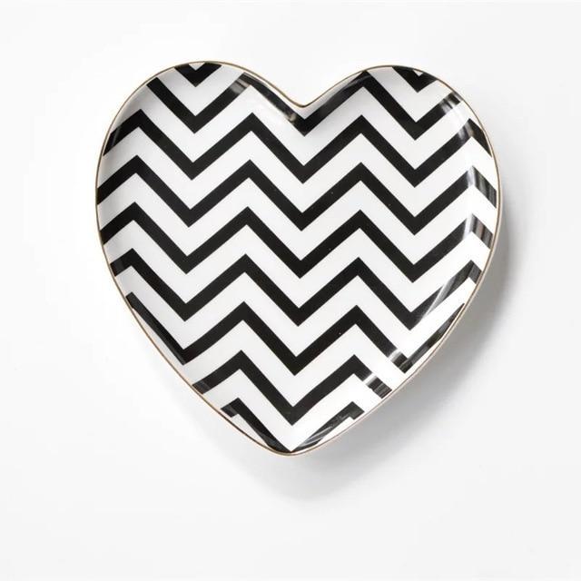 Heart and Dot Plate - Nordic Side - 