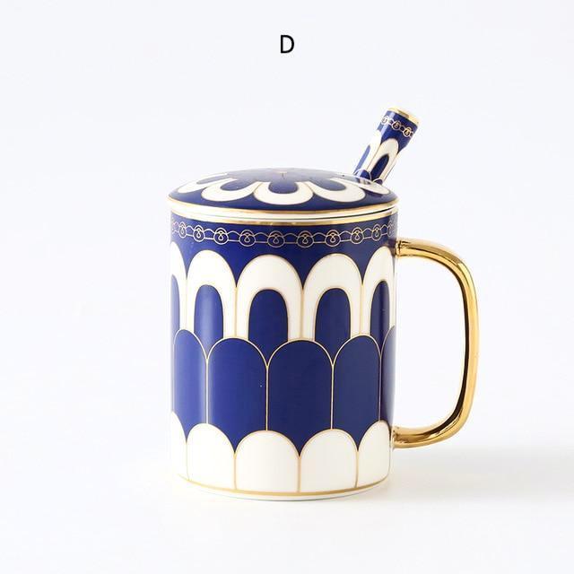 Art Deco Mug with Lid - Nordic Side - 