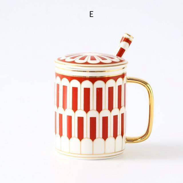 Art Deco Mug with Lid - Nordic Side - 