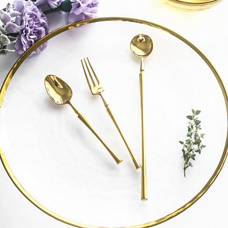 Antique Mirror Gold Cutlery - Nordic Side - 