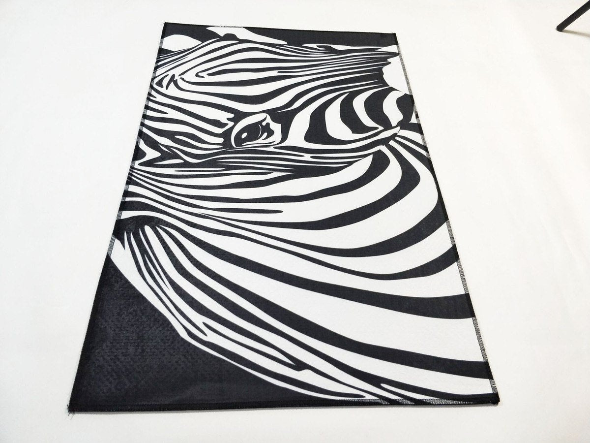 Bold Print Rug - Nordic Side - 12-05, abstract-rug, area-rug, door-mat, geometric-rug, large-rug, modern, modern-nordic, modern-rug, nordic, vintage, vintage-rug