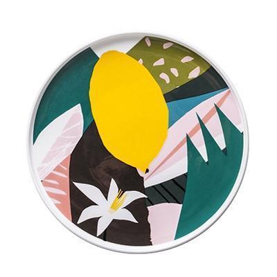 Abstract Floral Plates - Nordic Side - 
