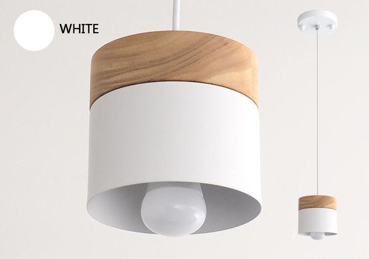 Modern Wooden Top Pendant Light - Nordic Side - 