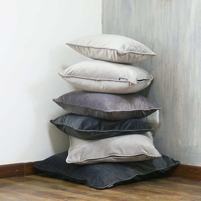 Piped Edge Velvet Cushion Cover - Nordic Side - 