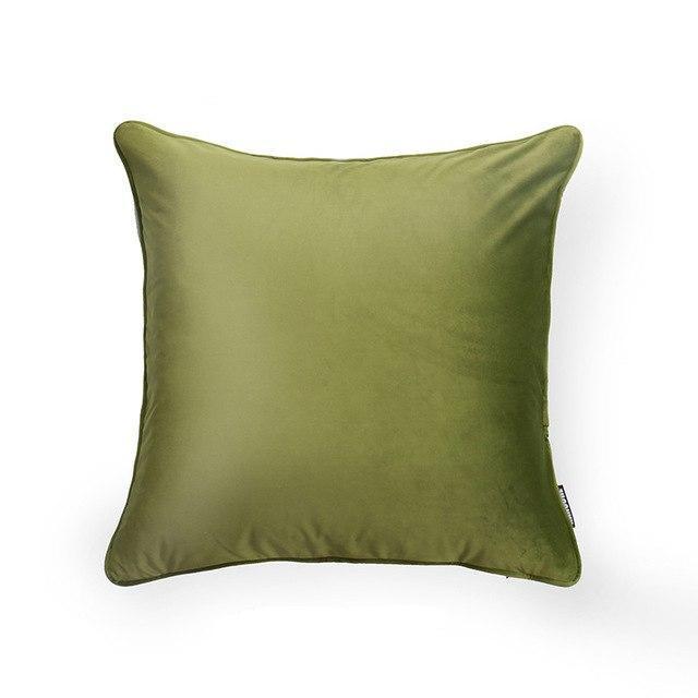 Piped Edge Velvet Cushion Cover - Nordic Side - 