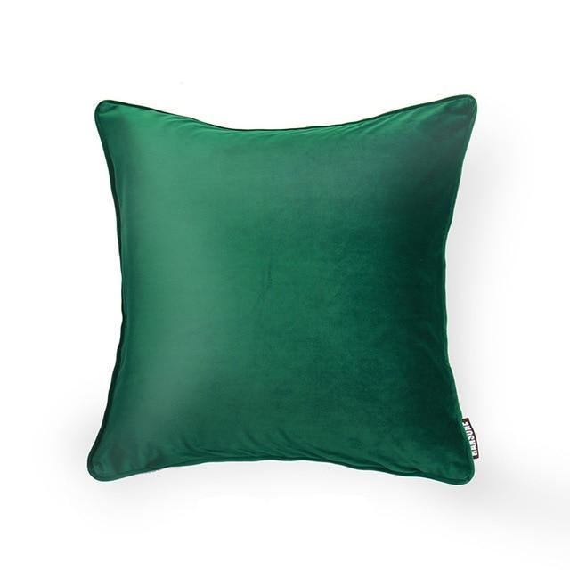 Piped Edge Velvet Cushion Cover - Nordic Side - 