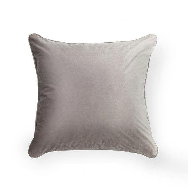 Piped Edge Velvet Cushion Cover - Nordic Side - 