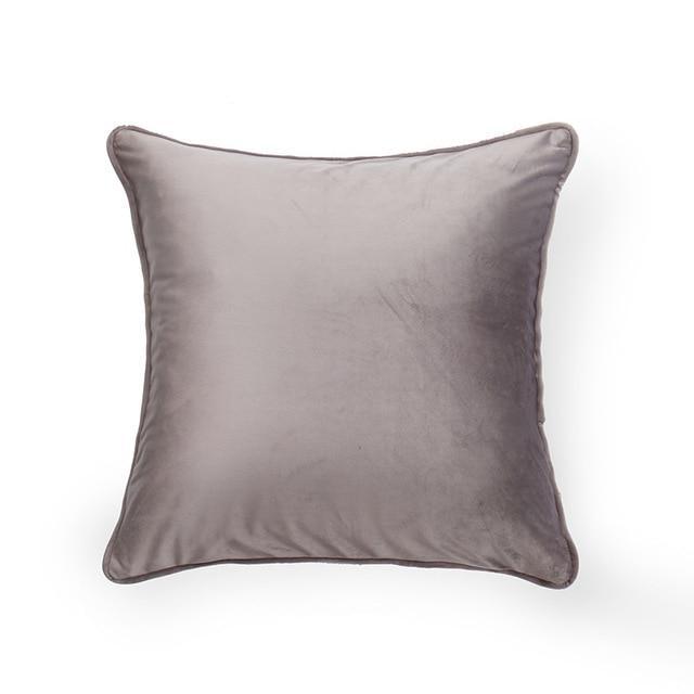 Piped Edge Velvet Cushion Cover - Nordic Side - 